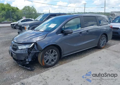 2025 Honda Odyssey Touring из США, поврежденный, VIN 5FNRL6H88SB063749
